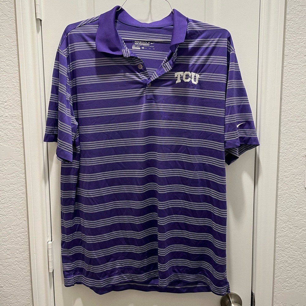 NIKE GOLF TCU HORNED FROGS POLO